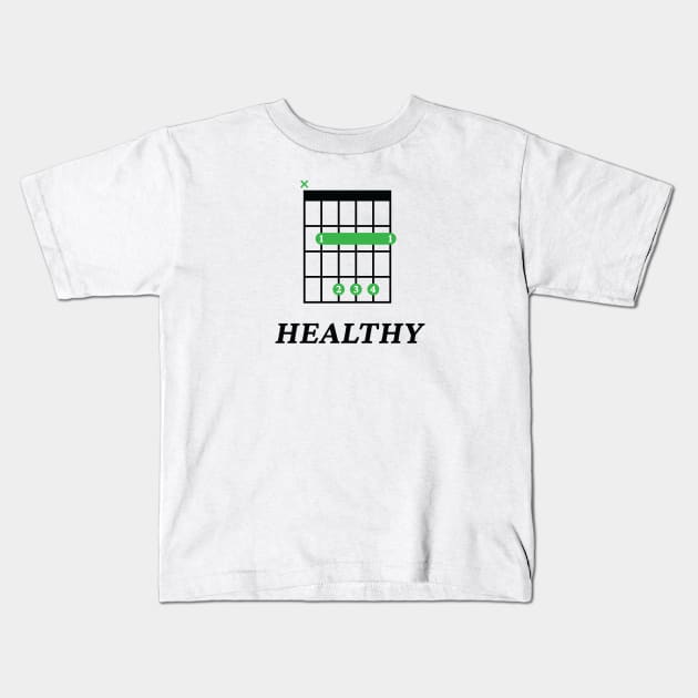 B Healthy B Guitar Chord Tab Light Theme Kids T-Shirt by nightsworthy